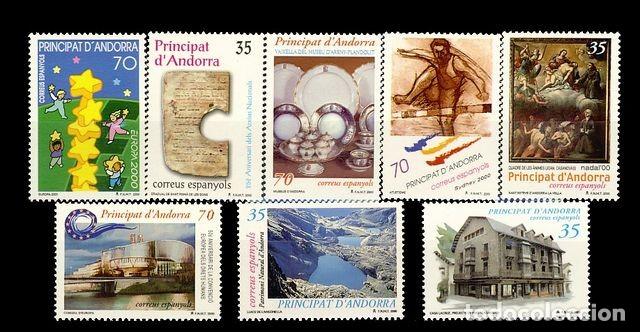Sellos: ANDORRA ESPA&Atilde;�OLA. A&Atilde;&plusmn;o completo 2000 - Foto 1