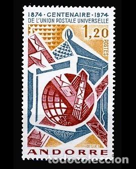 Sellos: ANDORRA FRANCESA. 263 CENTENARIO DE LA UNION  POSTAL UNIVERSAL - Foto 1