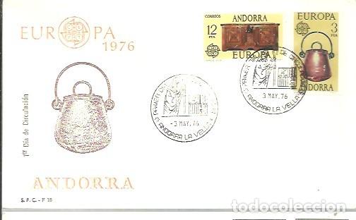 Sellos: FDC ANDORA ESP. 1976 - Foto 1