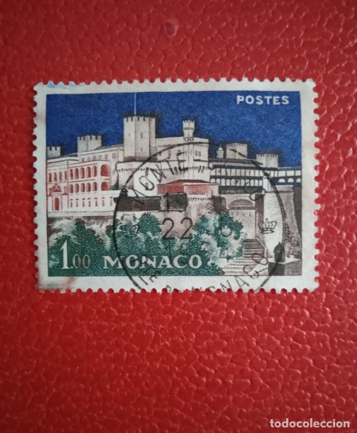 Sellos: MONACO 1 Fr. PALACIO A&Ntilde;O 1960. - Foto 1