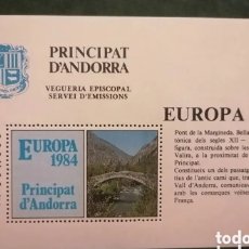 Francobolli: ANDORRA 1984 - VEGUERIA EPISCOPAL - TEMA EUROPA CEPT - NÚMERO CATÁLOGO FILABO 36