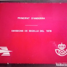 Sellos: SELLOS ANDORRA MNH 1978 CARPETA PRESENTACIÓN ESPAÑA/FRANCIA/VEGUERIA