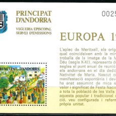 Sellos: PRINCIPAT DE ANDORRA VEGUERIA EPISCOPAL 1981 BOC DE EUROPA **. Lote 400838164