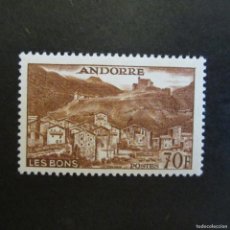 Sellos: ANDORRA-ANDORRE FRANÇAIS 1955-58, YVERT Nº 152B*, PAISAJES . FIJASELLOS