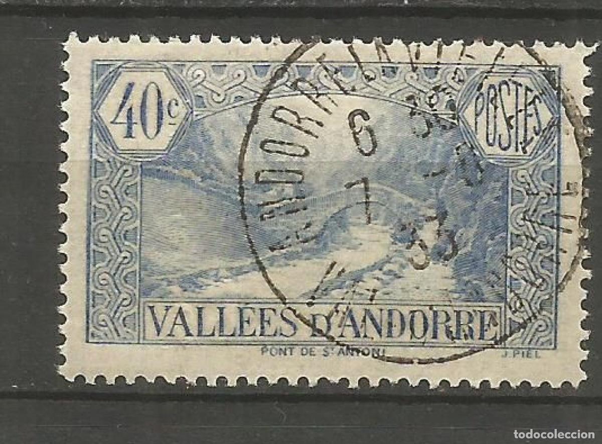 Sellos: ANDORRA FRANCESA YVERT NUM. 33 USADO - Foto 1