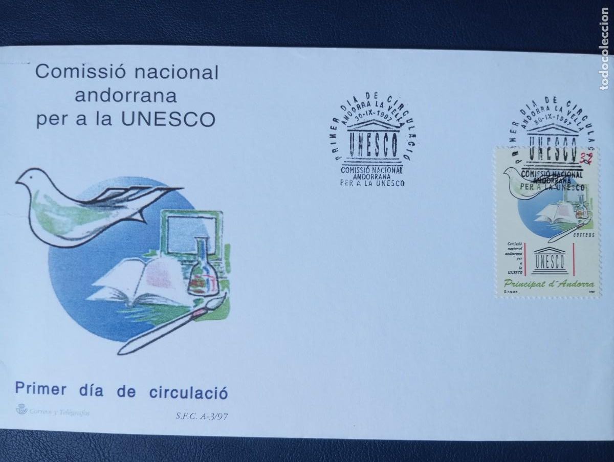 Sellos: ANDORRA, SOD DEDICADO A LA UNESCO, - Foto 1