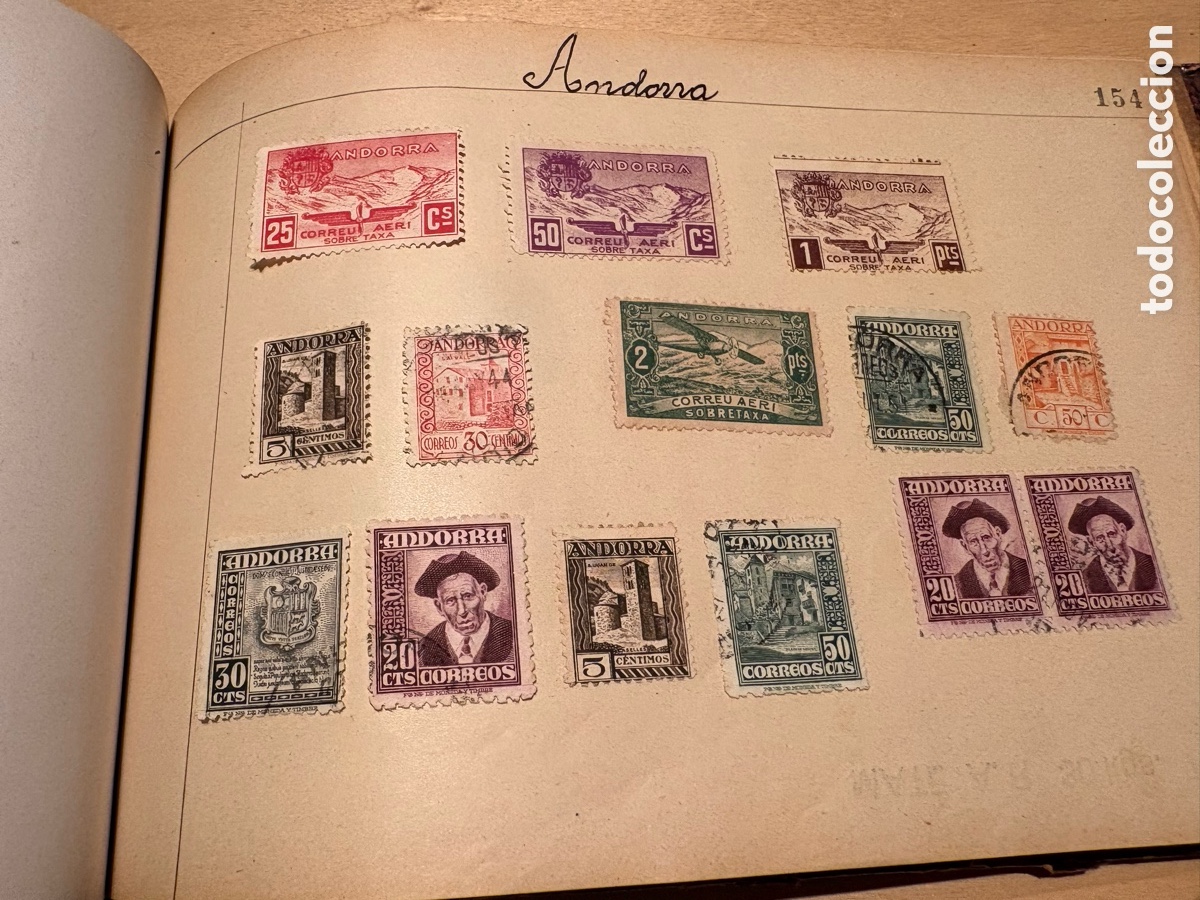 Sellos: Lote de antiguos sellos de Andorra