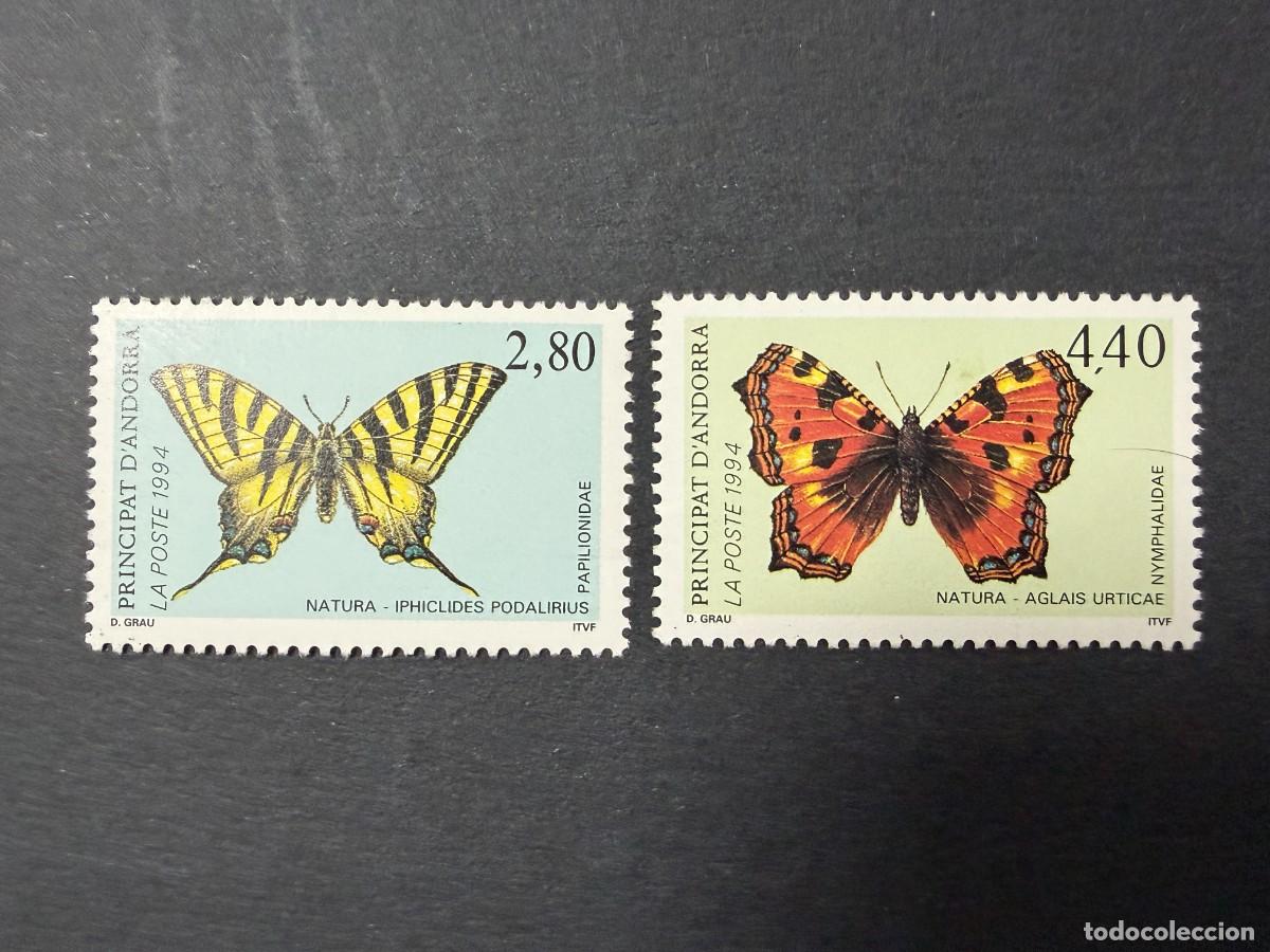 Sellos: ANDORRA FRANCESA, 1994. YVERT 451/52. NATURALEZA. SERIE COMPLETA. NUEVOS. SIN FIJASELLOS