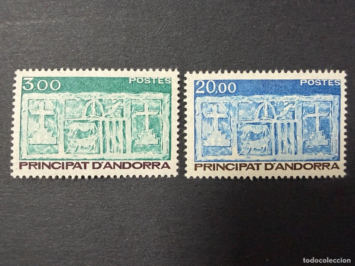 Sellos: ANDORRA FRANCESA, 1984. YVERT 335/36. ESCUDO DE ARMAS. SERIE COMPLETA. NUEVOS. SIN FIJASELLOS