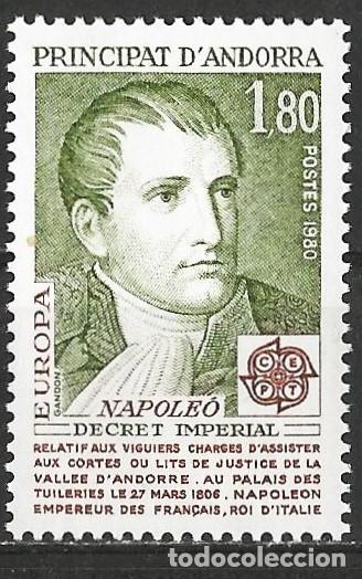 Sellos: Andorra Francesa 1980 - Mi 306 - YT 285 - Europa CEPT : Napoleon Bonaparte - MNH**