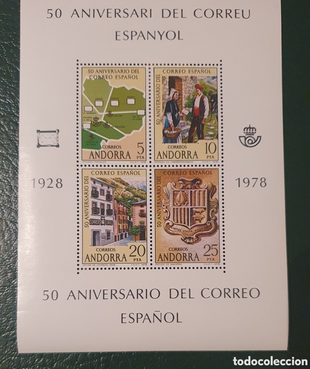 Selos: Andorra. 50 aniversario del correo espa&ntilde;ol