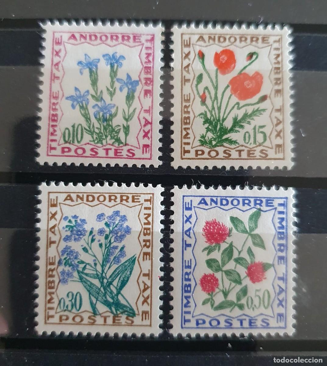 Timbres: ANDORRA FRANCESA LOTE 4 SELLOS TIMBRE TAXE *