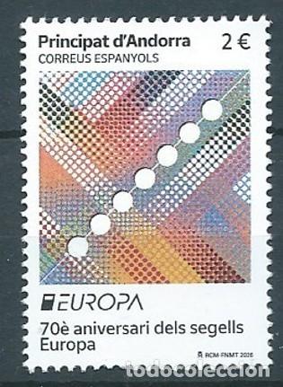 Sellos: ANDORRA ESPA&Ntilde;OLA 2026 70 ANIV SELLO EUROPA MNH