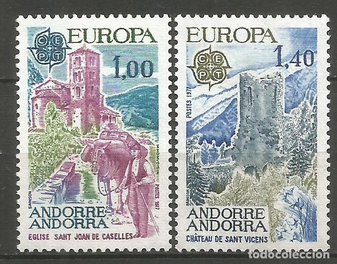 Sellos: ANDORRA FRANCESA YVERT NUM. 261/262 SERIE COMPLETA NUEVA SIN GOMA