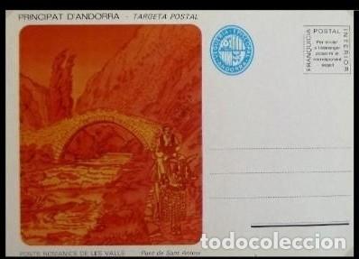 Sellos: ANDORRA - POSTAL DE FRANQUICIA INTERIOR - FRANQUICIA POSTAL PONT DE SANT ANTONI