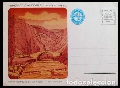 Sellos: ANDORRA - POSTAL DE FRANQUICIA INTERIOR - FRANQUICIA POSTAL PONT D'AIXOVALL
