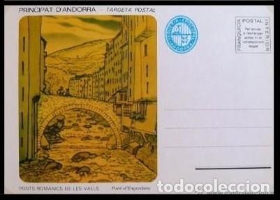Sellos: ANDORRA - POSTAL DE FRANQUICIA INTERIOR - FRANQUICIA POSTAL PONT D'ENGORDANY