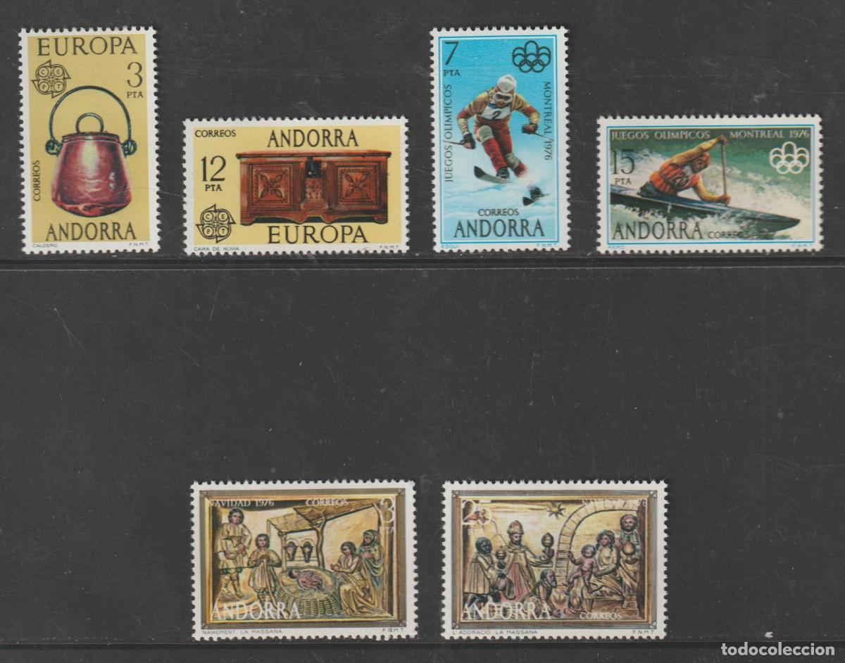 Sellos: Andorra espa&ntilde;ola 1976 - A&ntilde;o completo Edifil 102/107 mnh**