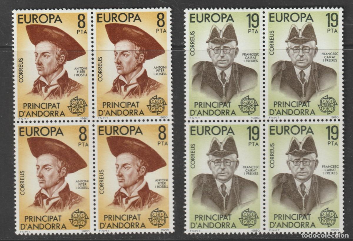 Sellos: Andorra espa&ntilde;ola 1980 - Europa CEPT Edifil 133/134 mnh**