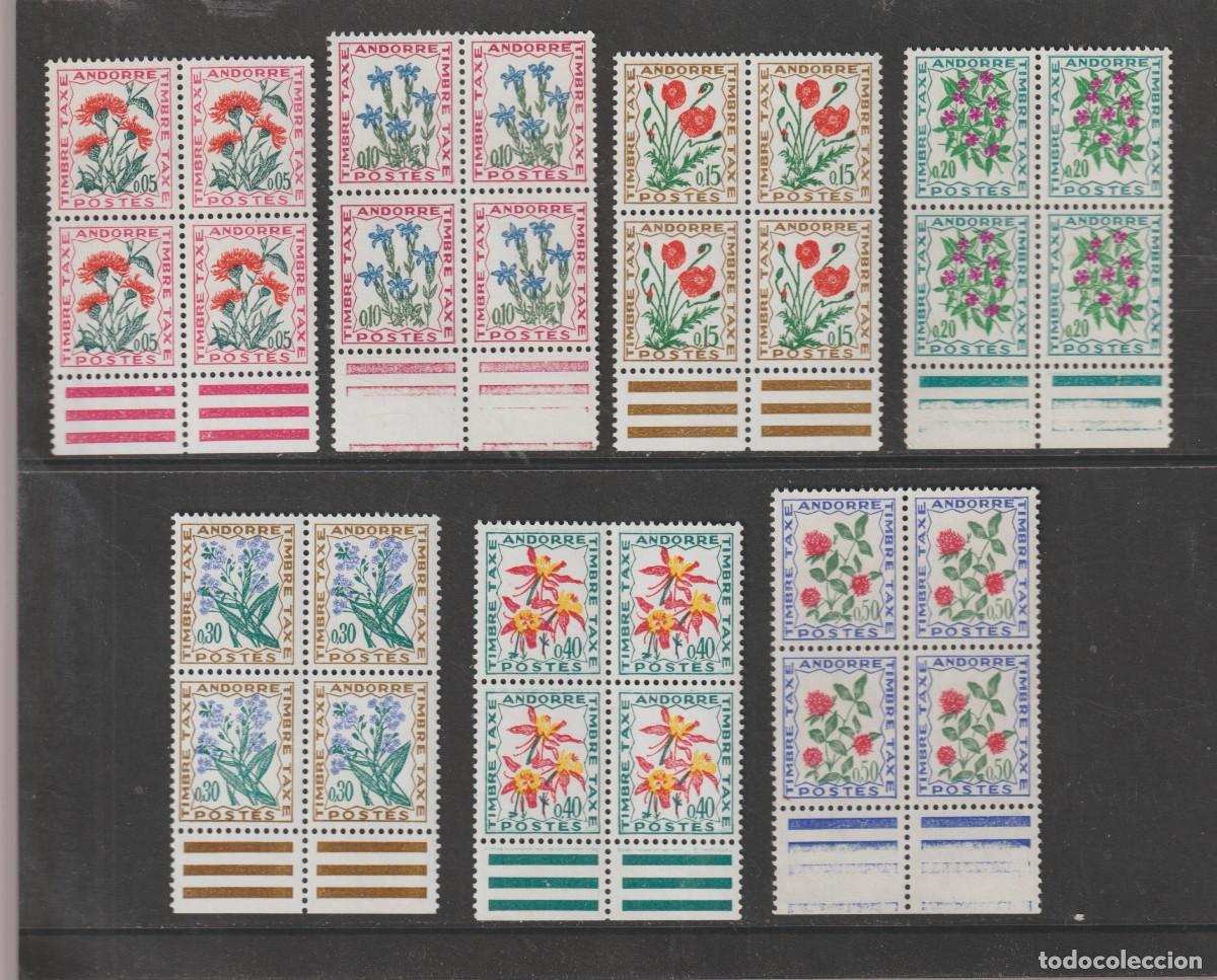Sellos: Andorra francesa 1964-71 - Edifil Taxe 46/52 mnh**