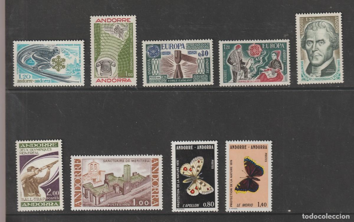 Sellos: Andorra francesa 1975 - A&ntilde;o completo Edifil 272/280 mnh**