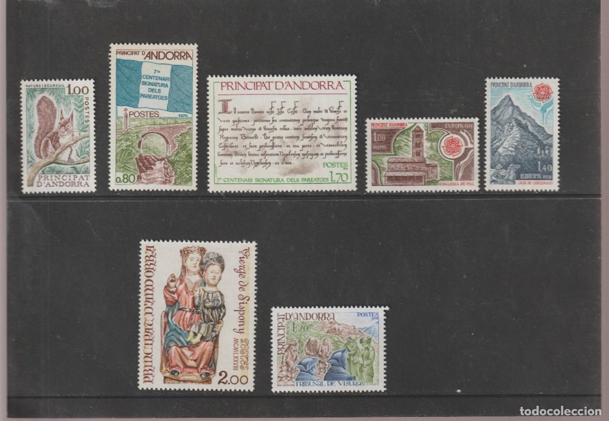 Sellos: Andorra francesa 1978 - A&ntilde;o completo Edifil 288/294 mnh**