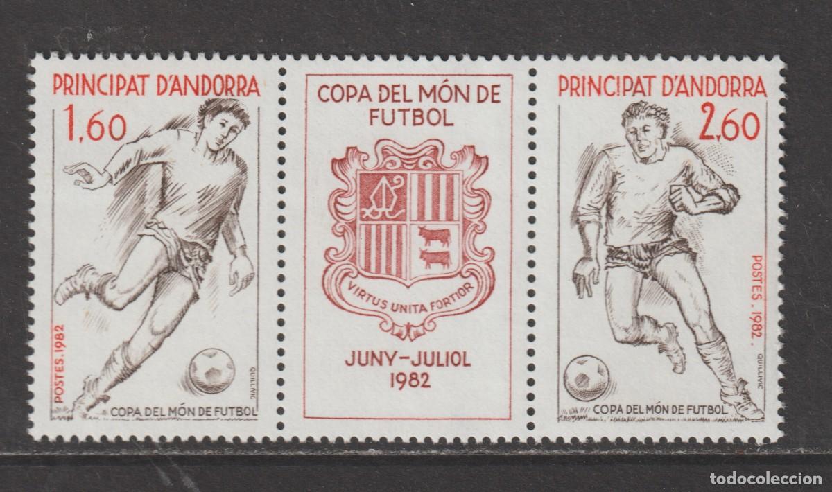 Sellos: Andorra francesa 1982 - Copa del mundo de futbol, Espa&ntilde;a 82 Edifil 323/324 mnh**