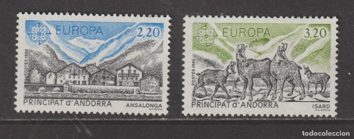 Sellos: Andorra francesa 1986 - Europa CEPT Edifil 369/370 mnh**