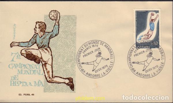 Sellos: 376069 MNH ANDORRA. Adm&oacute;n francesa 1970 CAMPEONATOS DEL MUNDO DE CANOA-KAYAK EN BOURG-SAN MAURICIO
