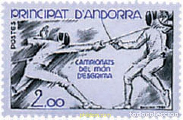 Sellos: 65209 MNH ANDORRA. Adm&oacute;n francesa 1981 CAMPEONATOS DEL MUNDO DE ESGRIMA, CLERMONT-FERRAND