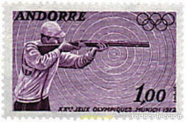 Sellos: 65199 MNH ANDORRA. Adm&oacute;n francesa 1972 20 JUEGOS OLIMPICOS VERANO MUNICH 1972