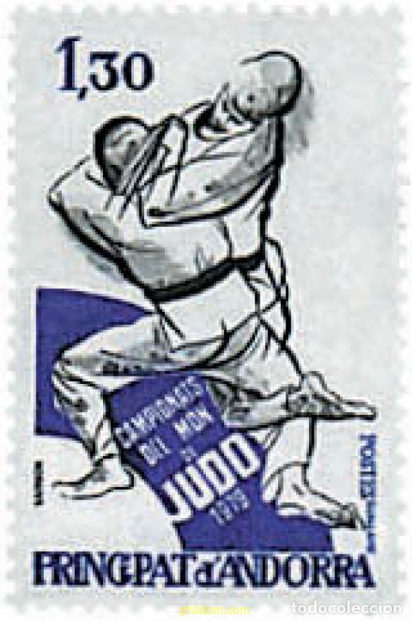 Sellos: 65206 MNH ANDORRA. Adm&oacute;n francesa 1979 CAMPEONATOS DEL MUNDO DE JUDO, PARIS