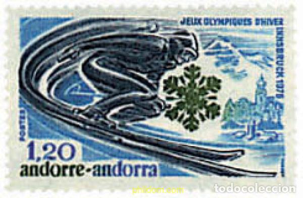 Sellos: 70486 MNH ANDORRA. Adm&oacute;n francesa 1976 12 JUEGOS OLIMPICOS INVIERNO INNSBRUCK 1976