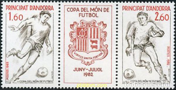 Sellos: 125131 MNH ANDORRA. Adm&oacute;n francesa 1982 COPA DEL MUNDO DE FUTBOL. MEXICO-70