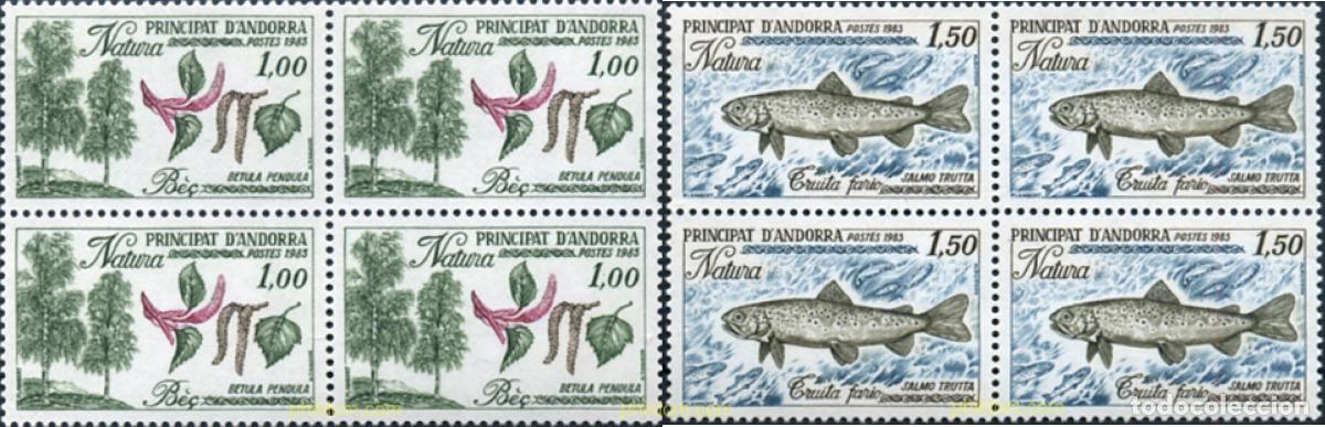 Sellos: 307844 MNH ANDORRA. Adm&oacute;n francesa 1983 PROTECCION DE LA NATURALEZA