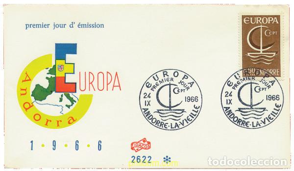 Sellos: 23084 MNH ANDORRA. Adm&oacute;n francesa 1966 EUROPA CEPT. FRATERNIDAD Y COOPERACION