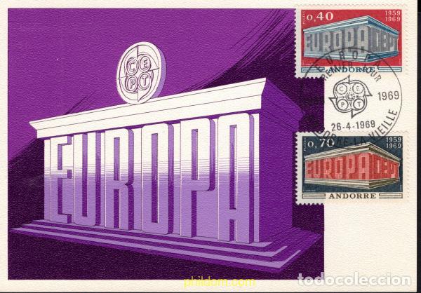 Sellos: 686424 MNH ANDORRA. Adm&oacute;n francesa 1969 EUROPA CEPT. 10 ANIVERSARIO DE LA CEPT