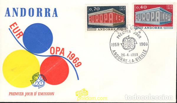 Sellos: 686808 MNH ANDORRA. Adm&oacute;n francesa 1969 EUROPA CEPT. 10 ANIVERSARIO DE LA CEPT