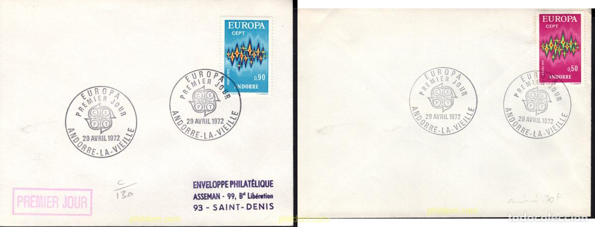 Sellos: 15311 MNH ANDORRA. Adm&oacute;n francesa 1972 EUROPA CEPT. FRATERNIDAD Y COOPERACION
