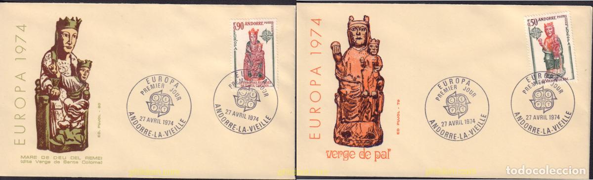 Sellos: 582883 MNH ANDORRA. Adm&oacute;n francesa 1974 EUROPA CEPT. CORNETA POSTAL