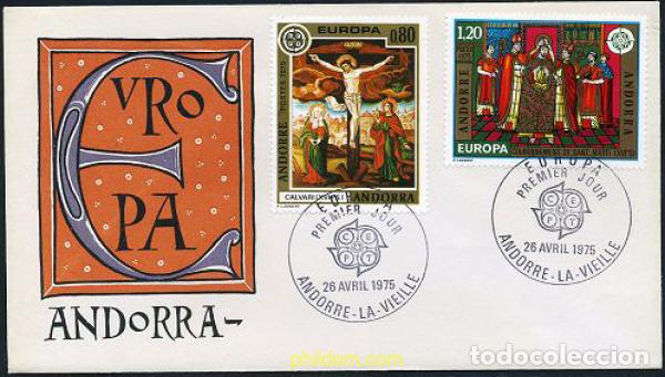 Sellos: 23728 MNH ANDORRA. Adm&oacute;n francesa 1975 EUROPA CEPT. PINTURAS