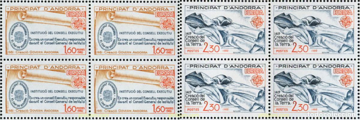 Sellos: 307837 MNH ANDORRA. Adm&oacute;n francesa 1982 EUROPA CEPT. HISTORIA