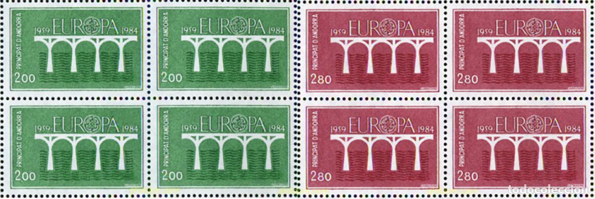 Timbres: 308014 MNH ANDORRA. Adm&oacute;n francesa 1984 EUROPA CEPT. 25 ANIVERSARIO DE LA CEPT