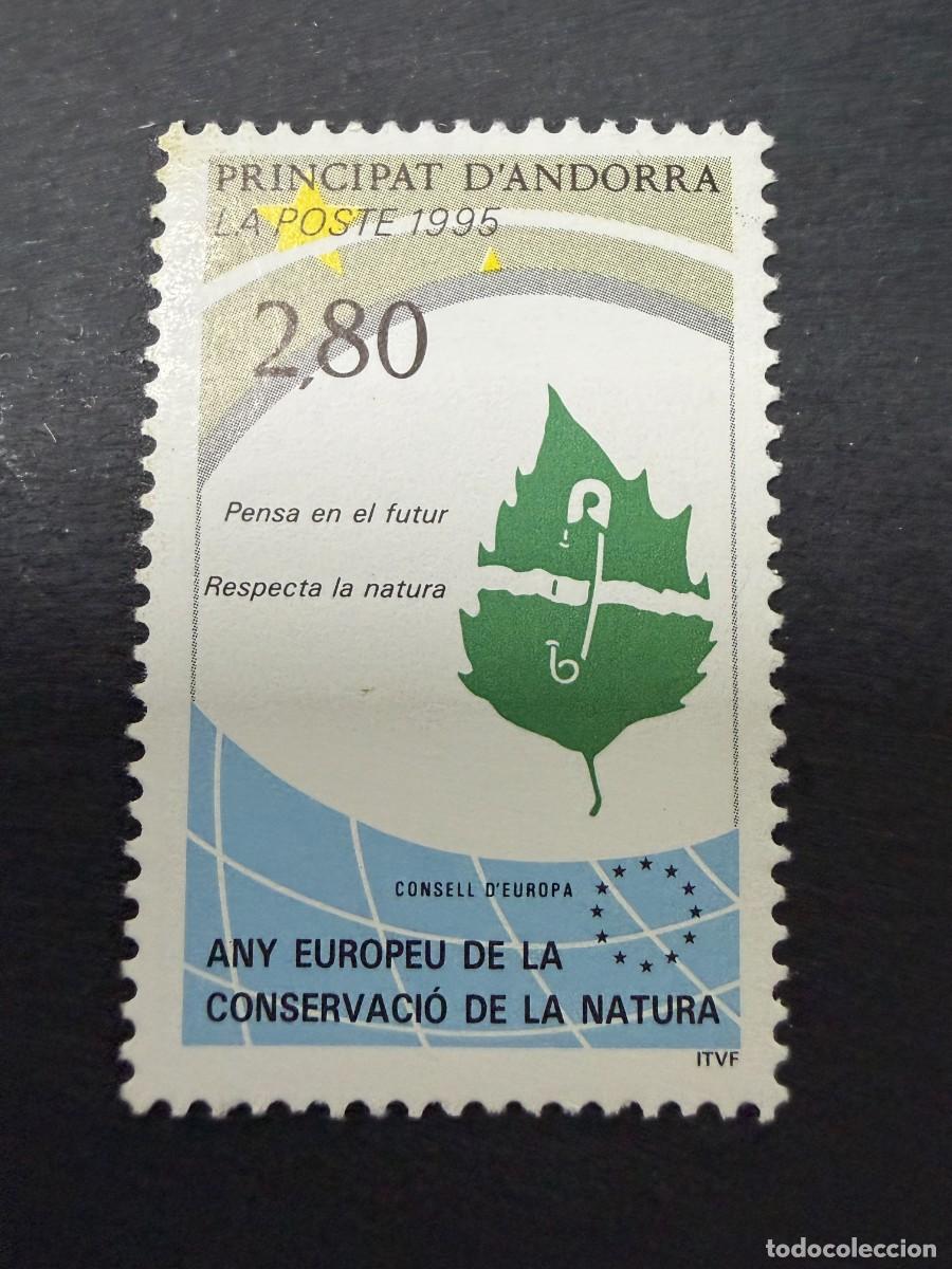 Sellos: ANDORRA FRANCESA, 1995. YVERT 454. CONSERVACI&Oacute;N NATURALEZA. SERIE COMPLETA. NUEVOS. SIN FIJASELLOS