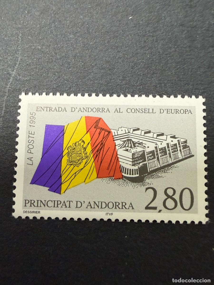 Sellos: ANDORRA FRANCESA, 1995. YVERT 466. CONSEJO DE EUROPA. SERIE COMPLETA. NUEVOS. SIN FIJASELLOS