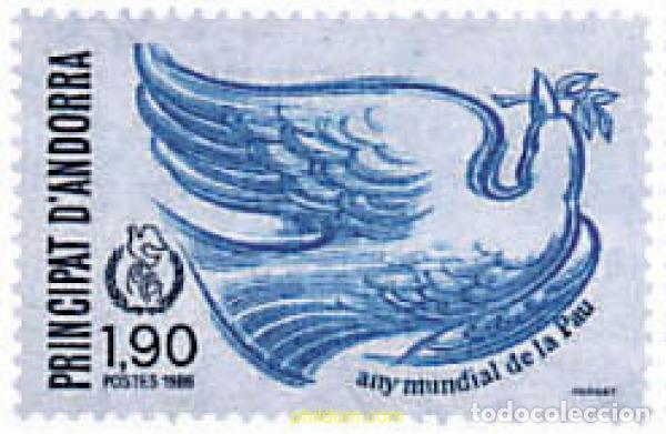 Sellos: 65213 MNH ANDORRA. Adm&oacute;n francesa 1986 A&Ntilde;O INTERNACIONAL DE LA PAZ