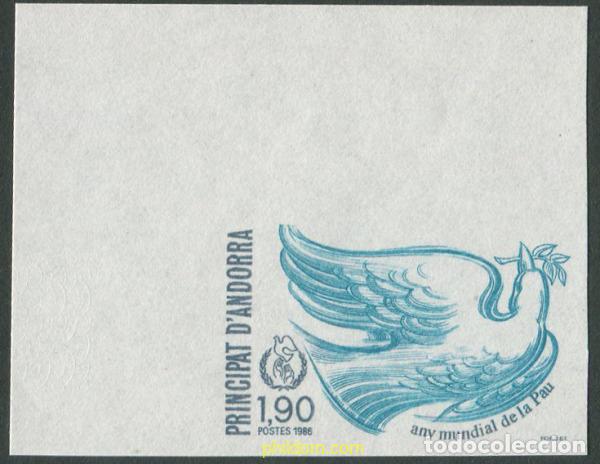 Sellos: 245562 MNH ANDORRA. Adm&oacute;n francesa 1986 A&Ntilde;O INTERNACIONAL DE LA PAZ
