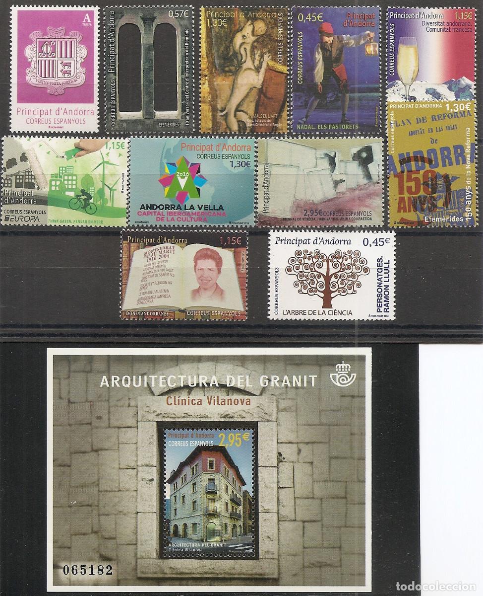 Sellos: 2016-ANDORRA A&Ntilde;O COMPLETO -NUEVO - Foto 1