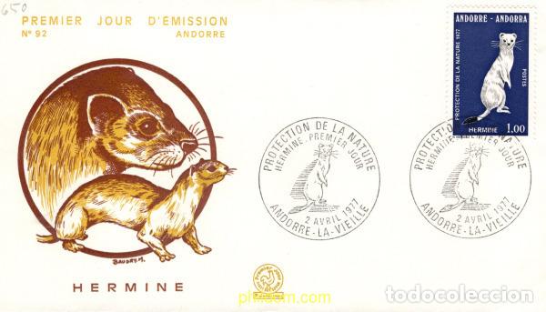 Sellos: 399558 MNH ANDORRA. Adm&oacute;n francesa 1977 PROTECCION DE LA NATURALEZA