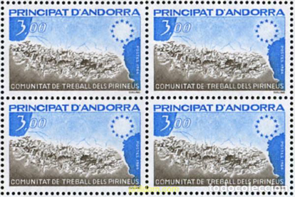 Sellos: 308015 MNH ANDORRA. Adm&oacute;n francesa 1984 COMUNIDAD DE TRABAJO DE LOS PIRINEOS